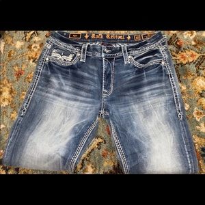 Rock revival skinny jeans.